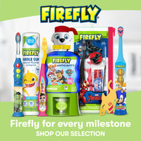 First Firefly Peppa Pig Training Kit, Light Up Kids Toothbrush and Natural Toothpaste