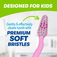 Firefly Peppa Pig Soft Bristled Toothbrush with Protective Cap, Ages 3+, 3 Count Value Pack