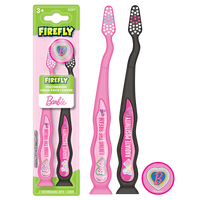 Firefly Barbie Toothbrush Value Pack, Soft Bristles, for Kids 3+