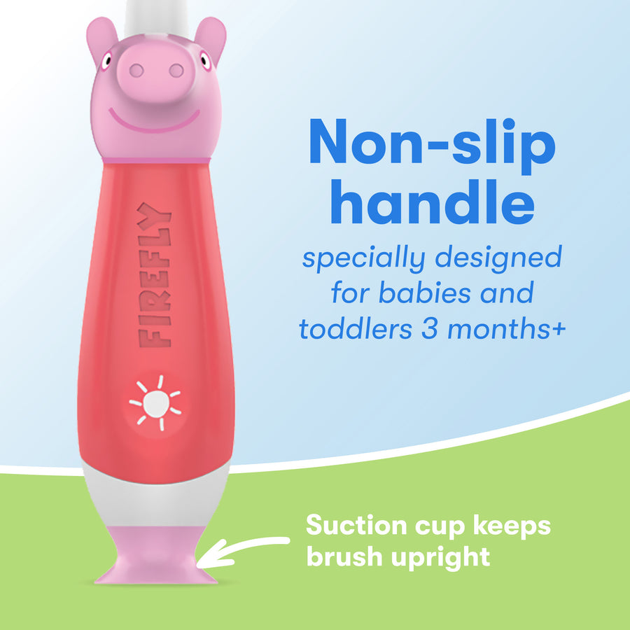 First Firefly Peppa Pig Light Up Timer Toothbrush with Extra Soft Bristles