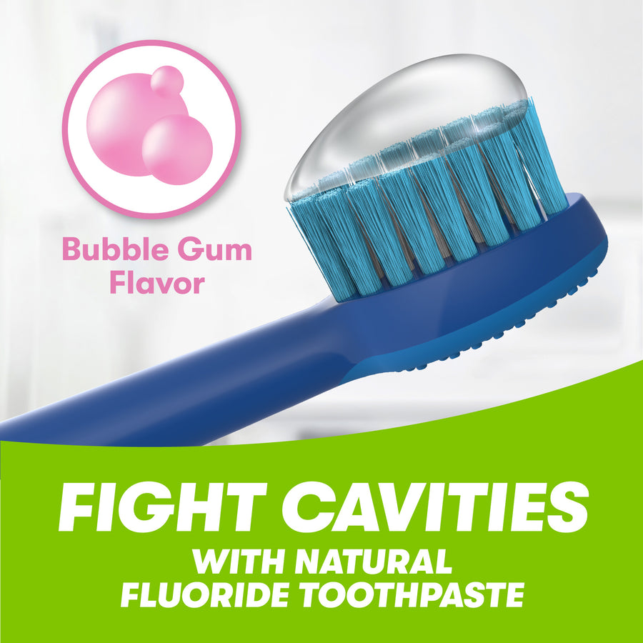 Firefly Kids Anti-Cavity Natural Fluoride Toothpaste, TMNT, Bubble Gum Flavor, ADA Accepted