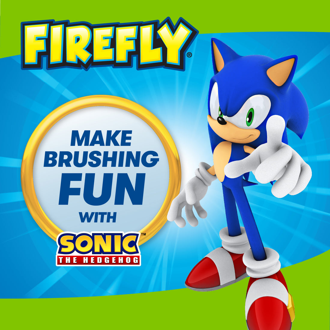 Firefly Kids Anti-Cavity Natural Fluoride Toothpaste, Sonic the Hedgehog, Bubble Gum Flavor