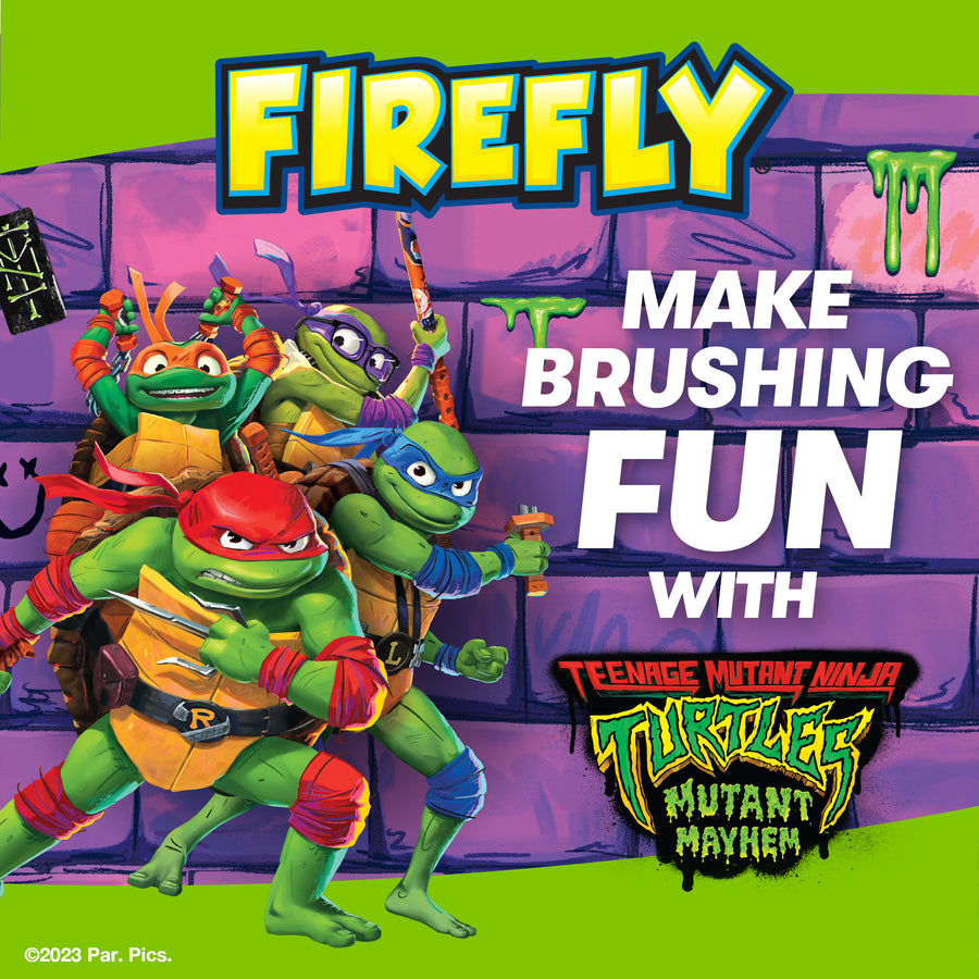 Firefly Kids Anti-Cavity Natural Fluoride Toothpaste, TMNT, Bubble Gum Flavor, ADA Accepted