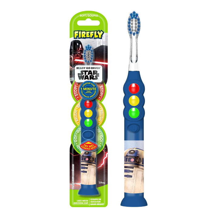 Firefly Ready Go Star Wars Light Up Timer Toothbrush, Darth Vader or R2D2, 1 Count