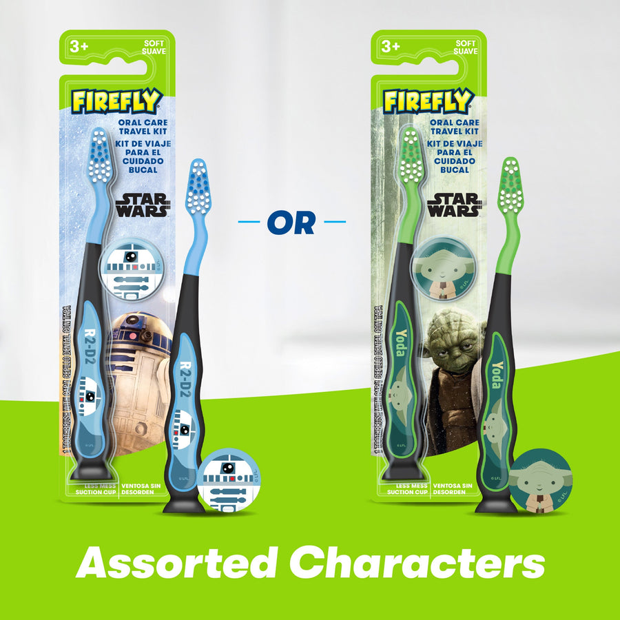 Firefly Star Wars Toothbrushes R2-D2 or Yoda, Assorted characters
