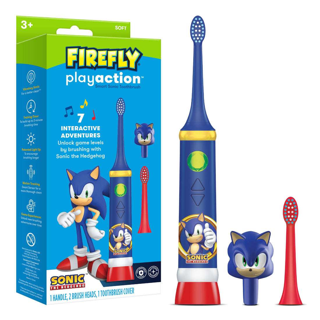 Firefly Play Action Sonic the Hedgehog Toothbrush Kit