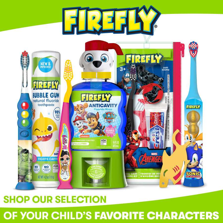 Assortment of Firefly Products. Shop our selection of your child's favorite characters