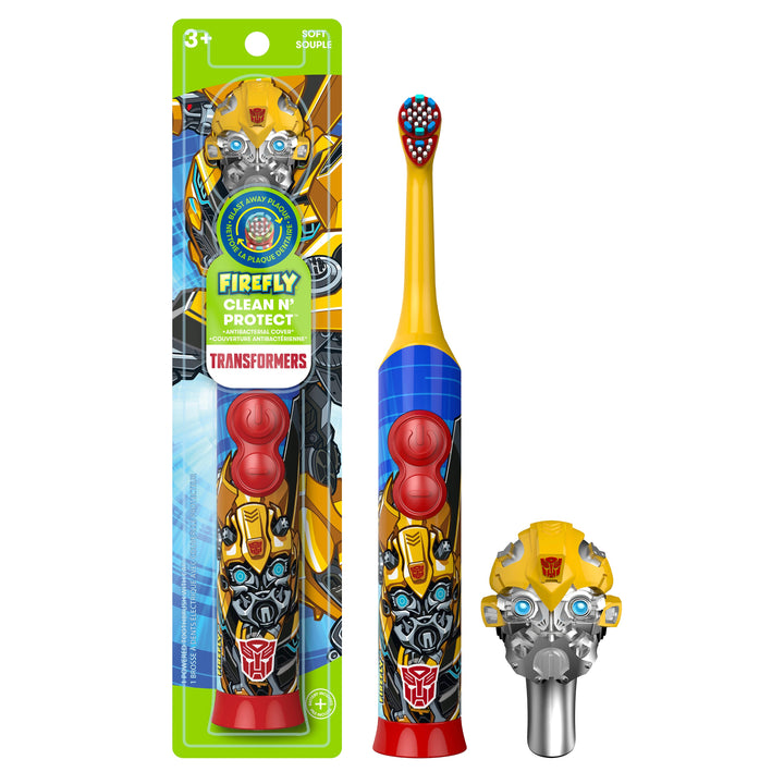 Firefly Clean N' Protect Transformers Battery Powered Toothbrush With 3D Antibacterial Cover